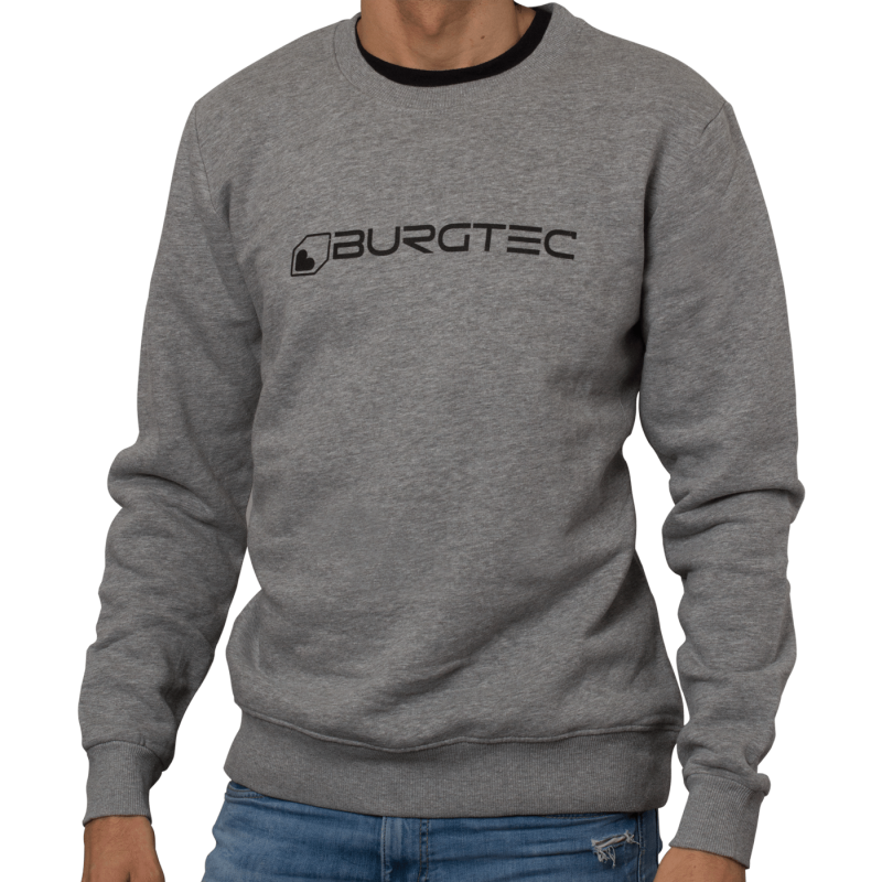 BURGTEC Grey Logo Sweater L
