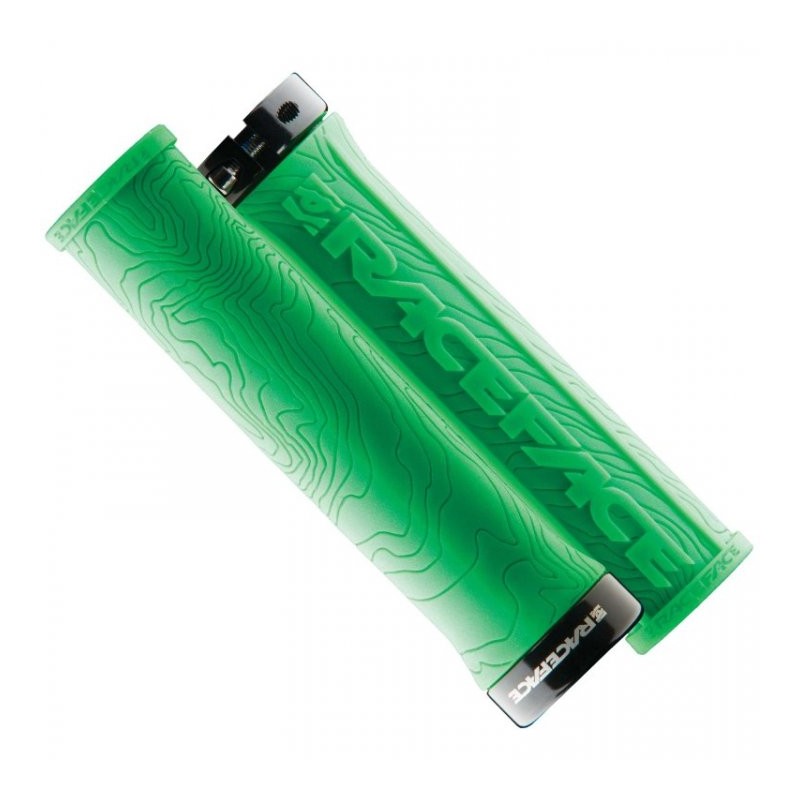 RACE FACE GRIP HALF NELSON W/LOCK GREEN