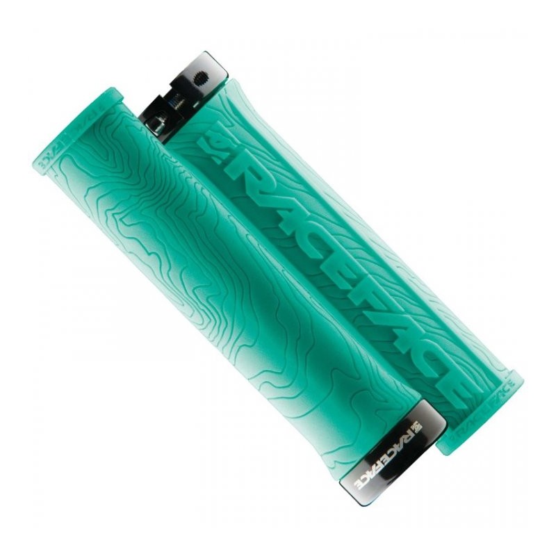 RACE FACE GRIP HALF NELSON W/LOCK TURQUOISE