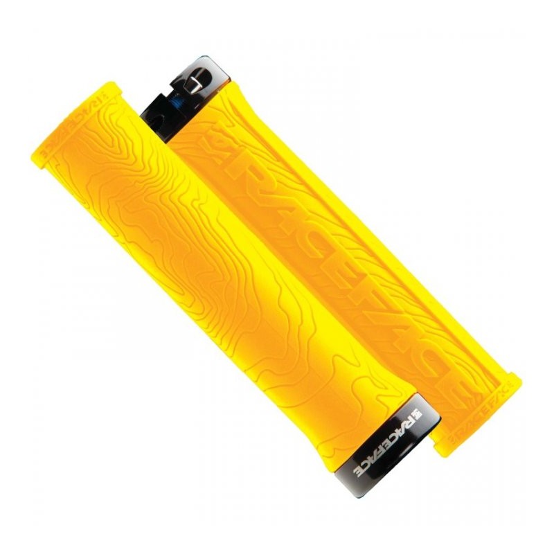 RACE FACE GRIP HALF NELSON W/LOCK YELLOW