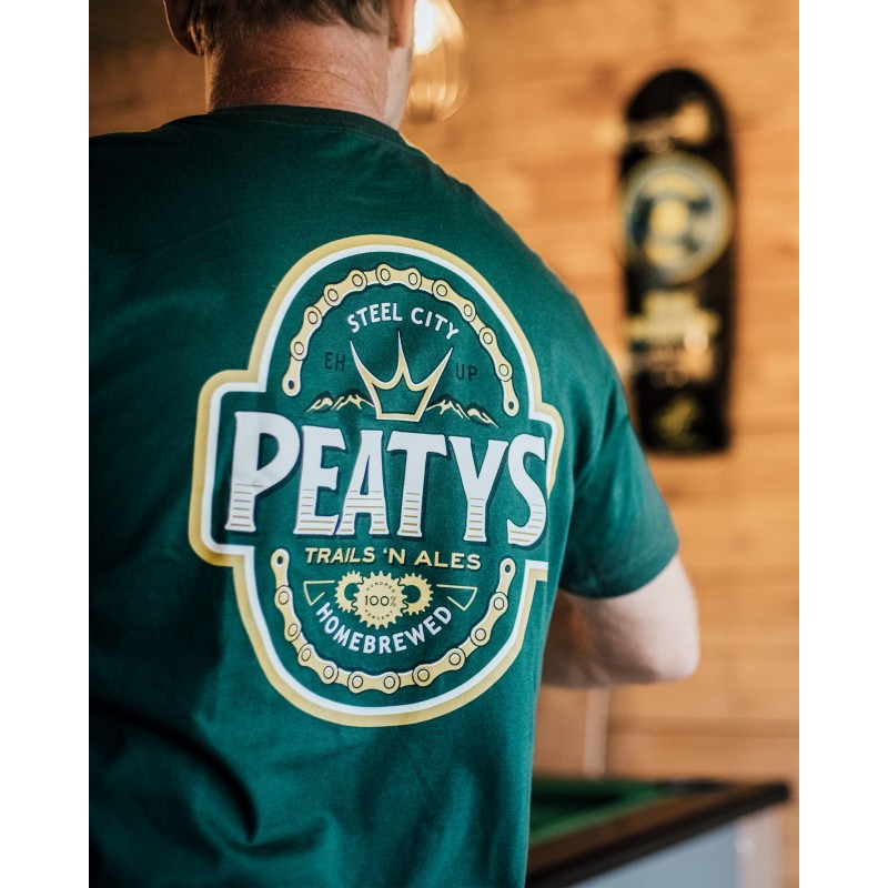 Peaty's Homebrew T-Shirt Bottle Green M