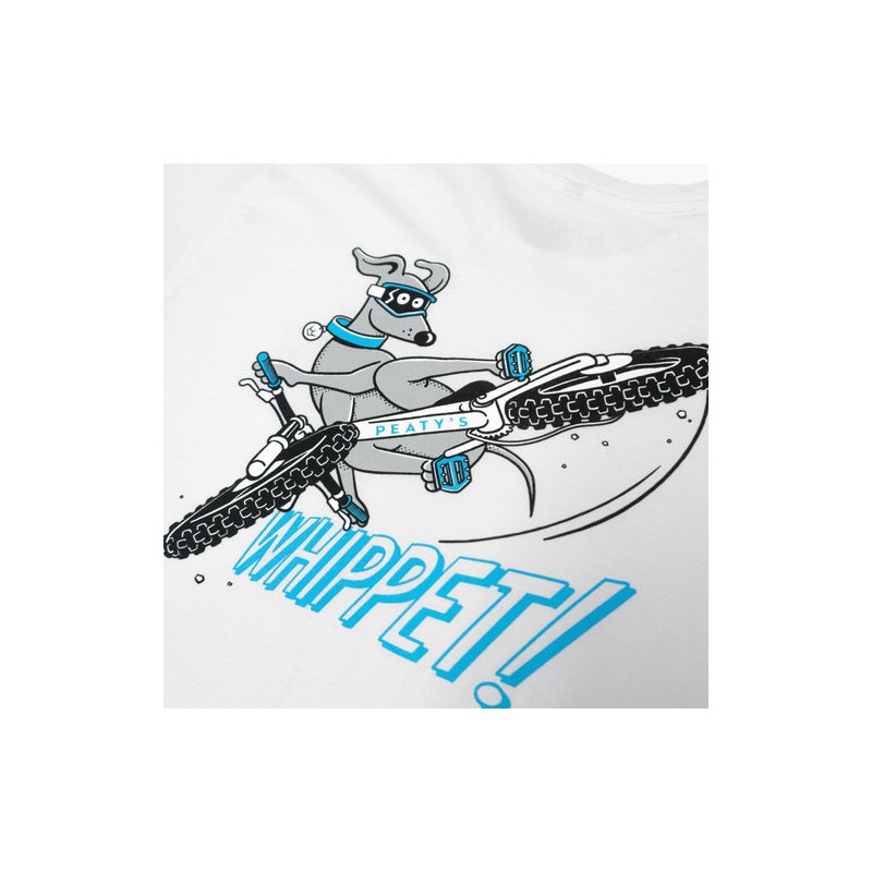 Peaty's Ride Wear RideWear T-Shirt - Whippet / White - M