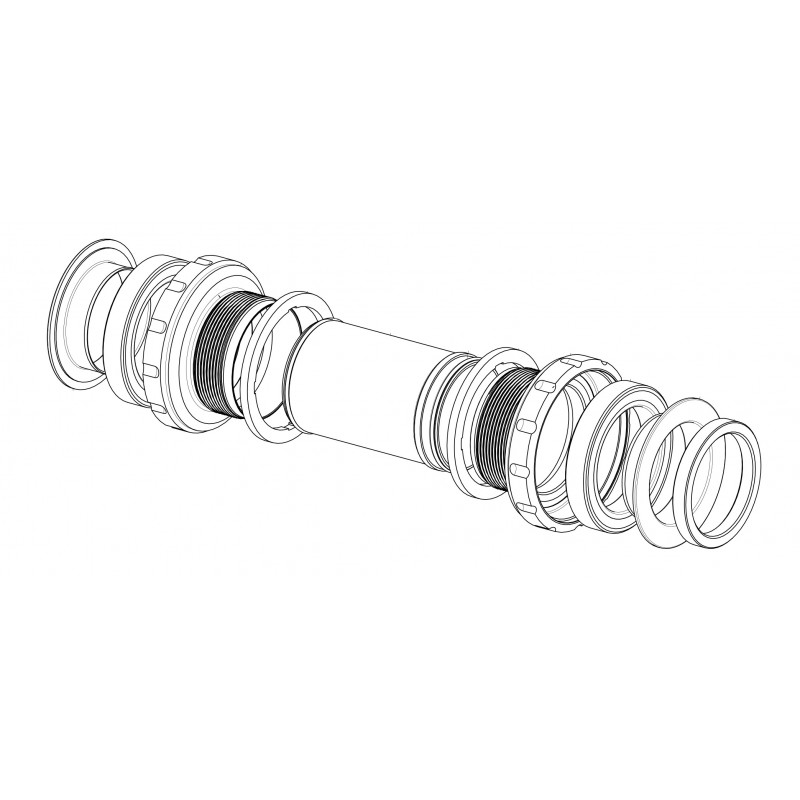BLACK PEAK BOTTOM BRACKET BSA SRAM DUB Ø28.99
