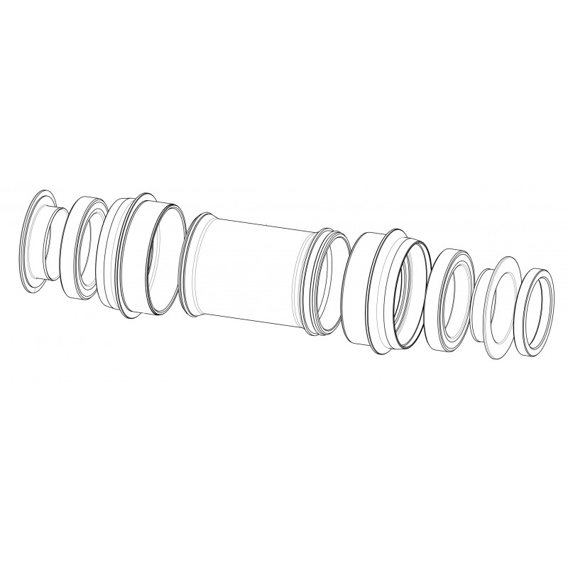 BLACK PEAK BOTTOM BRACKET PF30 SRAM DUB Ø28.99
