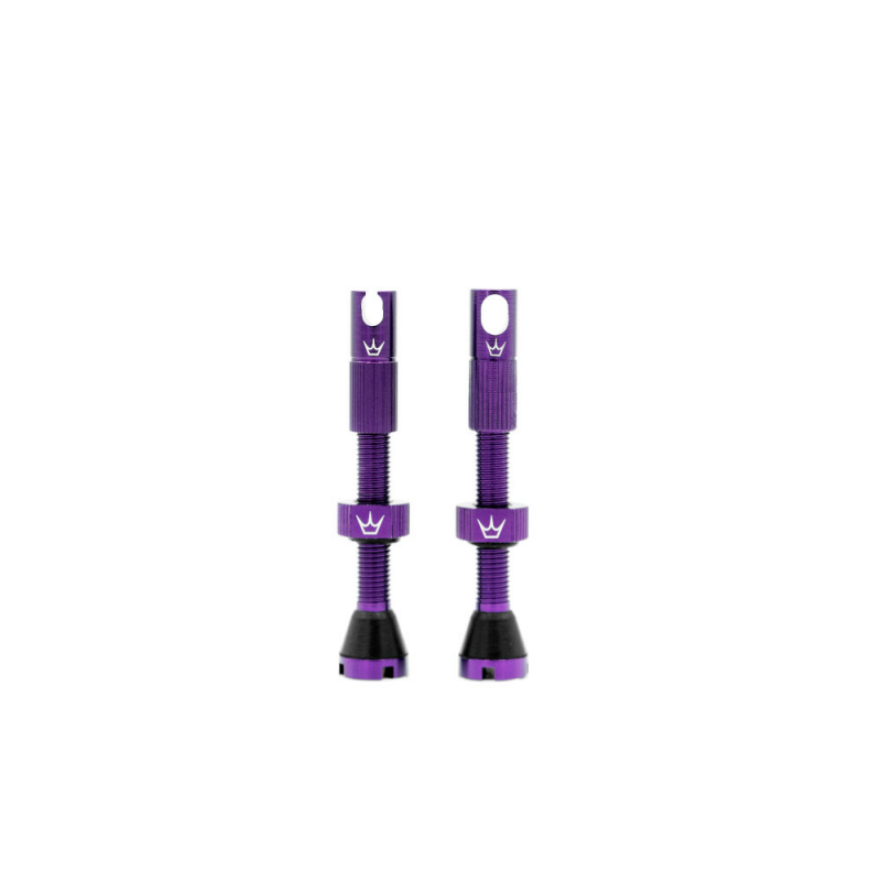 Peaty's x Chris King (MK2) Tubeless Valves - 42mm / Violet