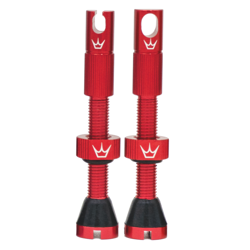 Peaty's x Chris King (MK2) Tubeless Valves - 42mm / Red