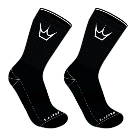 Peaty's Shredsocks - Black / White Crown