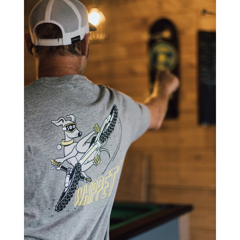 Peaty's Ride Wear RideWear T-Shirt - Whippet / Melange Grey - M