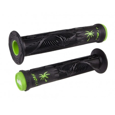 ODI Hucker Signature w/Flange GRIPS Black/Green