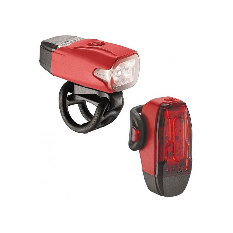 LEZYNE LED KTV DRIVE PAIR Red Bike Lights