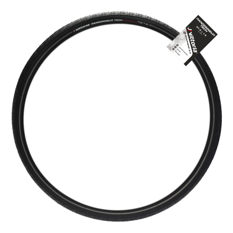 VITTORIA Randonneur Tech 26x1.5 rigid full black refl G2.0 Tire