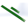 RRP PROGUARD REAR STICKERS STANDARD NEON GREEN