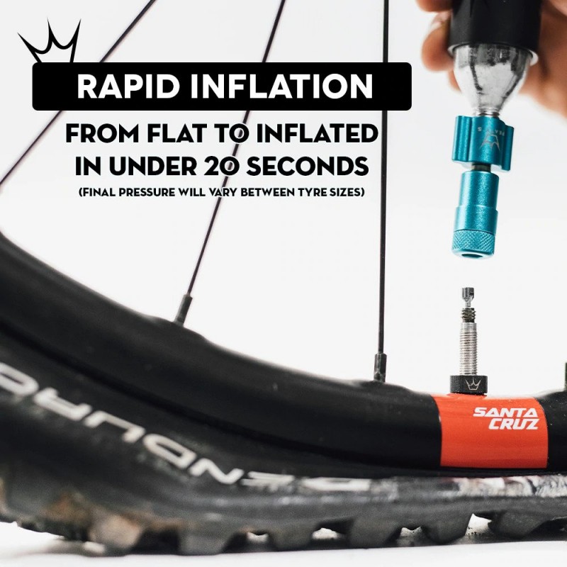 Peaty's Holeshot CO2 Tyre Inflator - 25g Bourbon